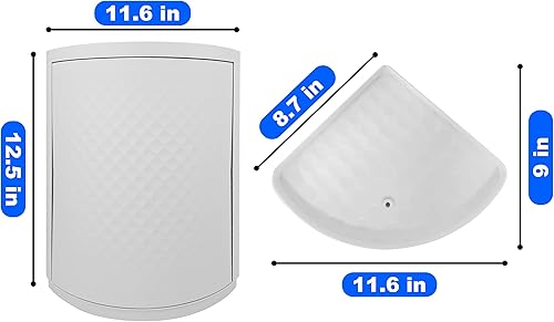 Miniatura 2 de Skywin Armario de almacenamiento de baño pequeño, gabinete de almacenamiento blanco, estante esquinero pequeño para el cuidado de la piel,