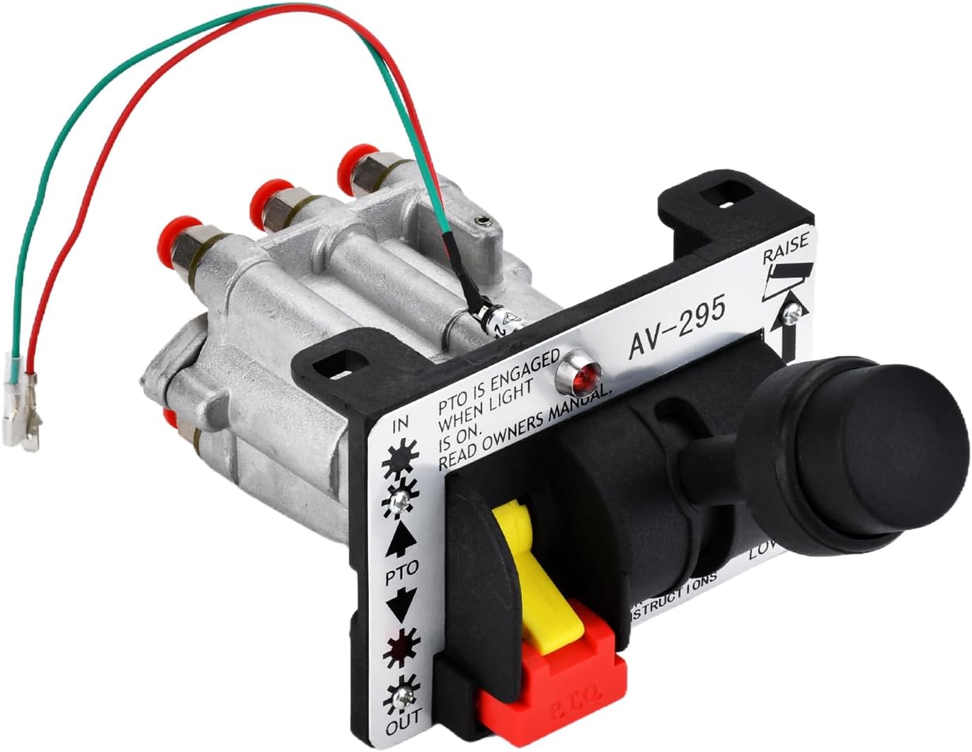 AV295 PTO Control Valve Set for Dump Pump, Pneumatic Control for Dump Truck Tipper, Power Take Off PTO Switch Dual Valve Air Kit With Kickout, Fit for 328388-79X 329358X K90 AV-295