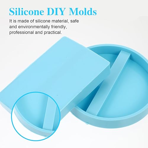 Miniatura 5 de Juego de 2 soportes para tarjetas de visita, molde de resina epoxi de silicona para manualidades, manualidades, jabón, velas, oficina, estudio,