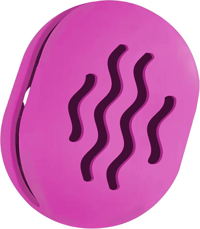 Estojo de viagem para esponja de maquiagem TIKIUKI, silicone, roxo