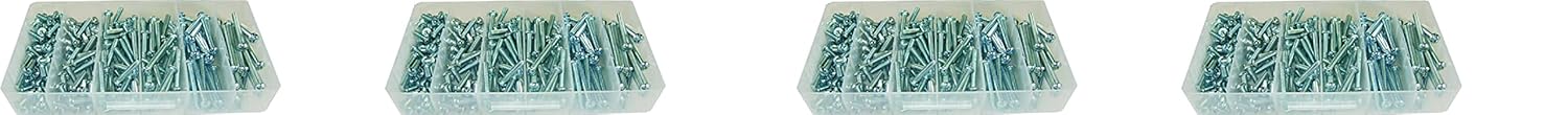 L.H. Dottie 1032PS Machine Screw Kit, Round Head, 10-32 TPI by 1/2-Inch to 2-Inch Length (4)
