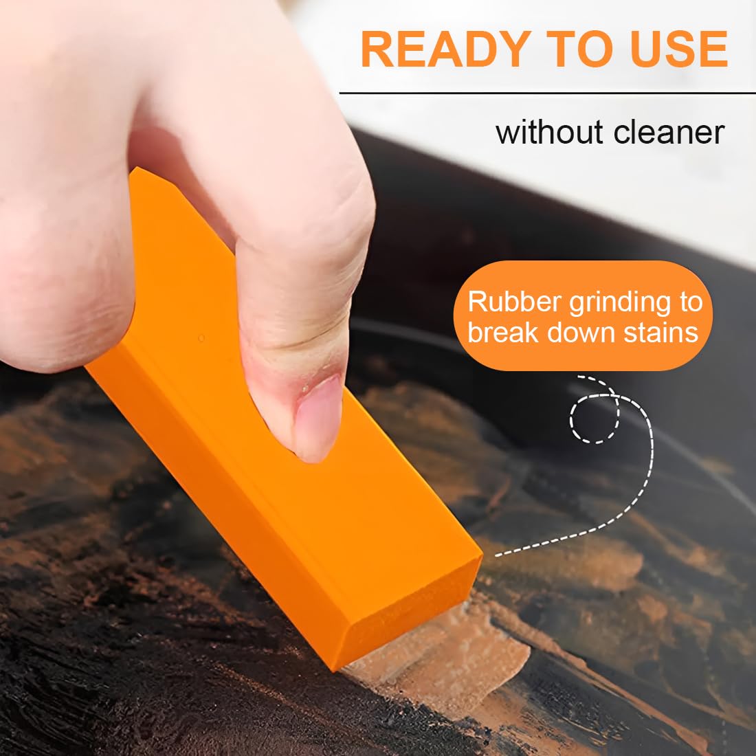 3 PCS Kit para borrar arañazos de Acero Inoxidable,Borrador magico,Gomas Mágicas Anti óxido - Elimina Manchas de Agua y Óxido en Utensilios de Cocina