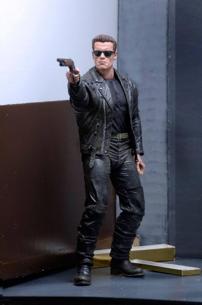 NECA Terminator 2 (3D Release) 7" Scale Galleria T-800 Action Figure