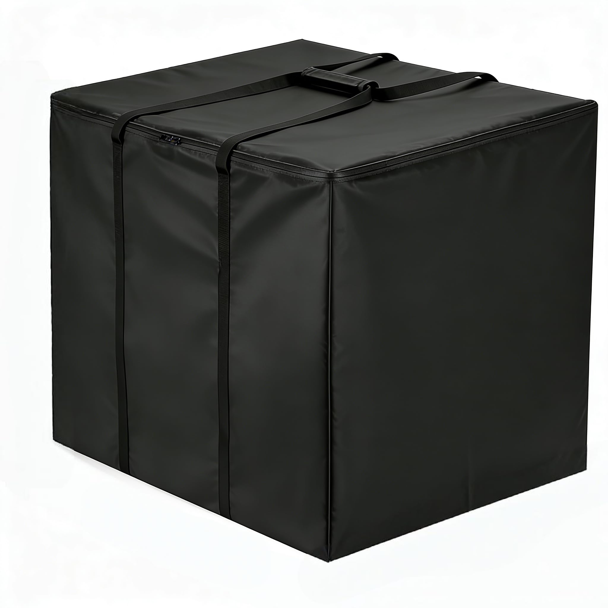 Modchase Outdoor Cushion Storage Bag 82x82x62cm, 500D Oxford Fabric Patio Garden Cushion Storage Cover, Waterproof Dustproof Furniture Protective Bag with Double Zippers & Handles