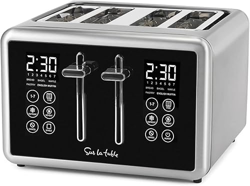 Sur La Table Tostadora con pantalla táctil de 4 rebanadas