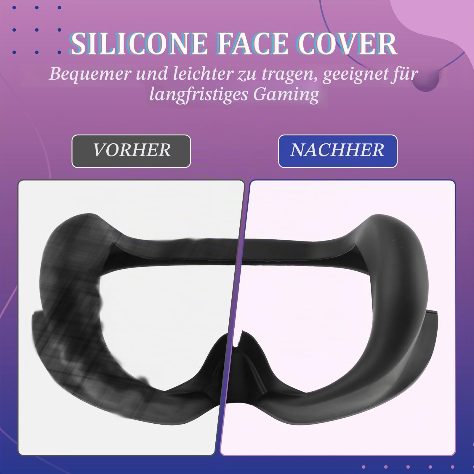 Voller Lichtblocker für Quest Pro Silikon-Gesichtsschnittstelle, magnetisch befestigt, für Quest Pro VR Gesichtsabdeckung, Zubehör, Schutzkappe