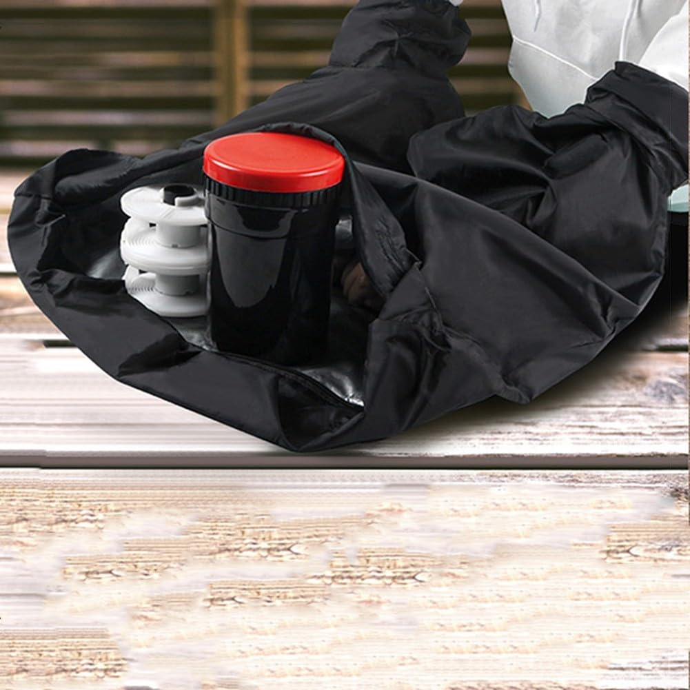 SPORTARC Darkroom Bag Borsa per il cambio pellicola, a doppio strato, per camera oscura portatile, per pellicola da 35 mm e 120 mm (nero, L)