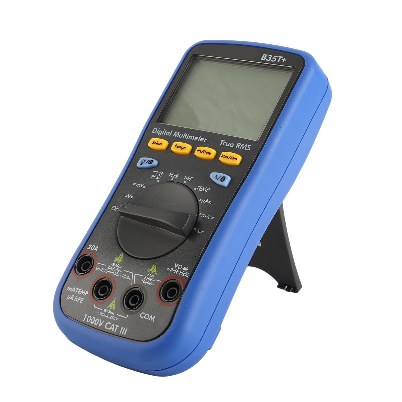 Digitalmultimeter 6000 Counts True RMS AC DC Spannung Stromwiderstandstester mit Bluetooth-Konnektivität, Offline-Datenaufzeichnung und K-Typ-Thermoelement-Temperatursensor –