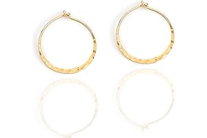 Hammered Gold Hoop Earrings: A Radiant Circle of Shimmering Beauty