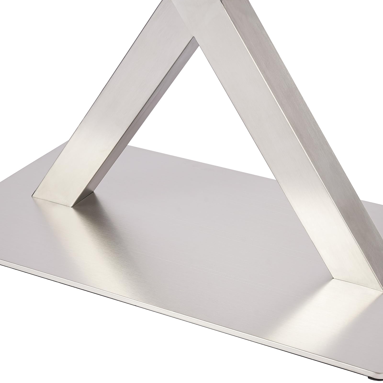 Estructura de mesa de acero inoxidable en forma de X para mesa, altura de 72 cm