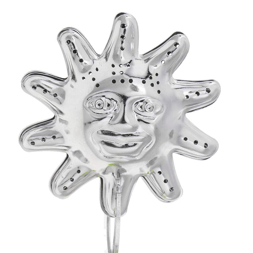 Ubersweet® Imported Kitchen Stainless Steel Leaf Mesh Filter with Han Chain Sun-Shape