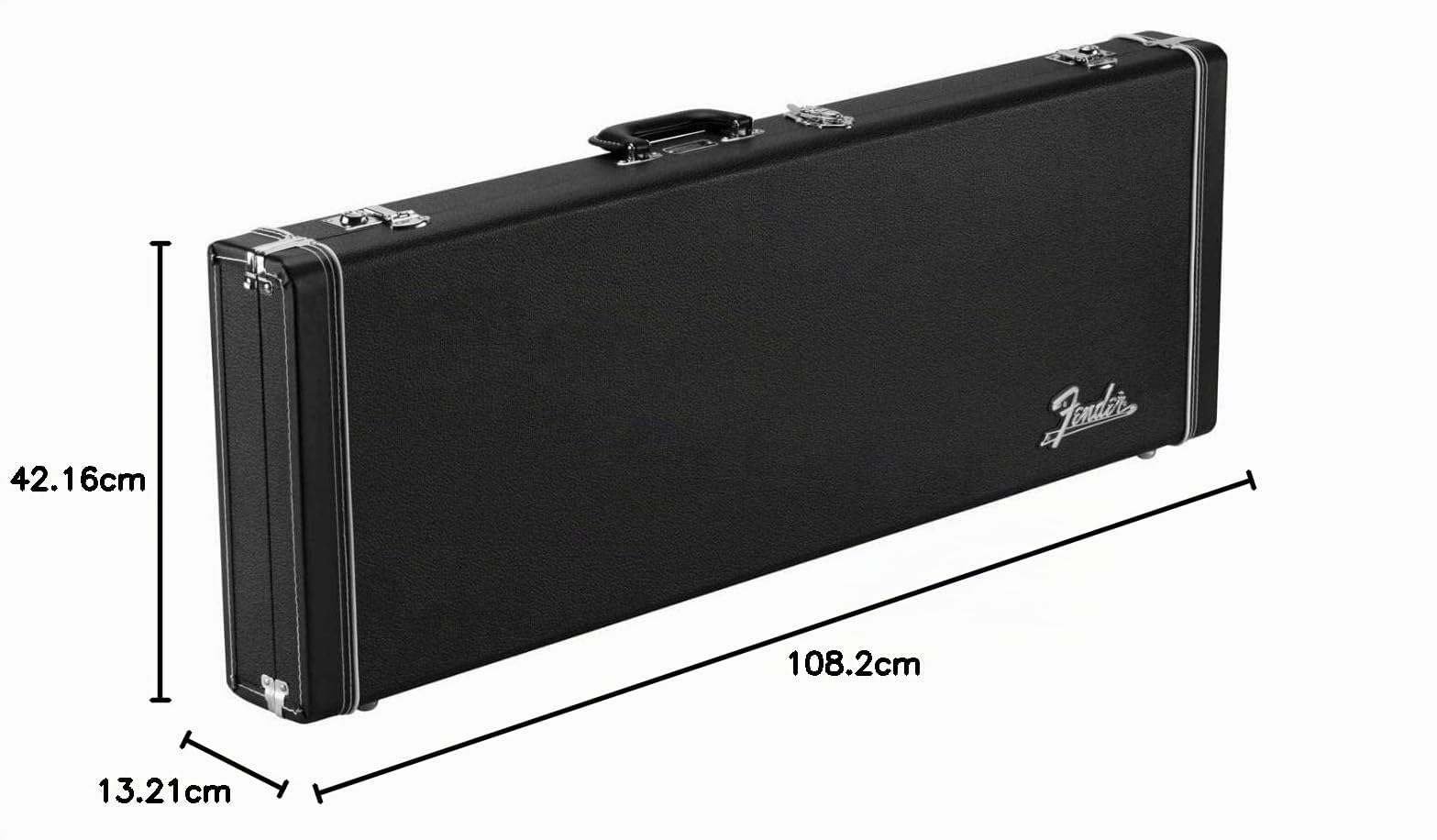 Fender Classic Series Etui en Bois Guitare Electrique, Stratocaster/Telecaster, Noir