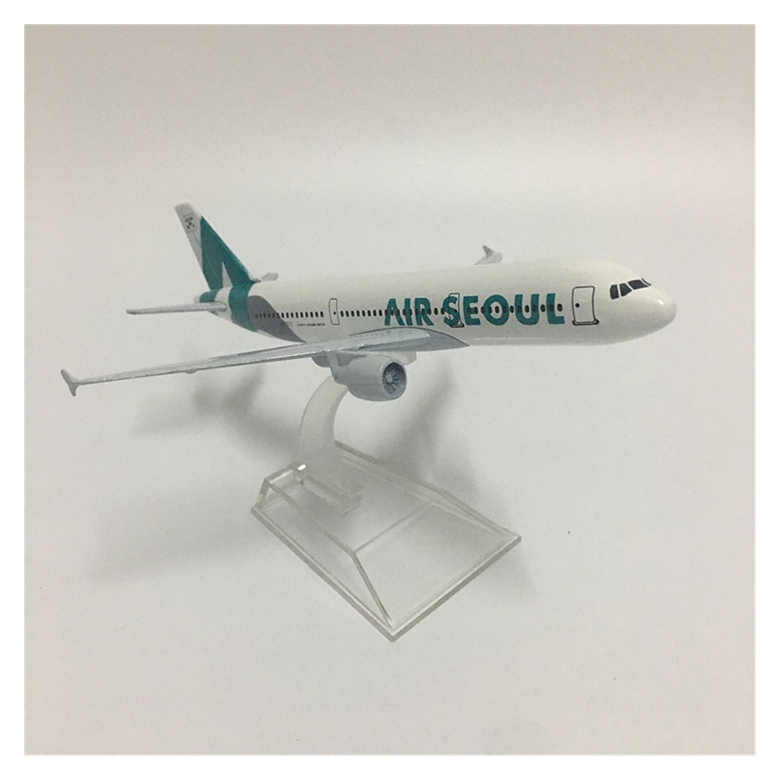 16 cm per Il Modello di Aereo Coreano Air Seoul Airbus A380 1.400 Kit di Gioco per Hobby (E)