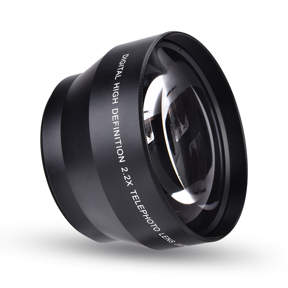Yctze Lentille de caméra, Extenseur de lentille de caméra 67MM 2.2X Téléconvertisseur de caméra Téléobjectif Universel pour appareils Photo Reflex et appareils Photo numériques