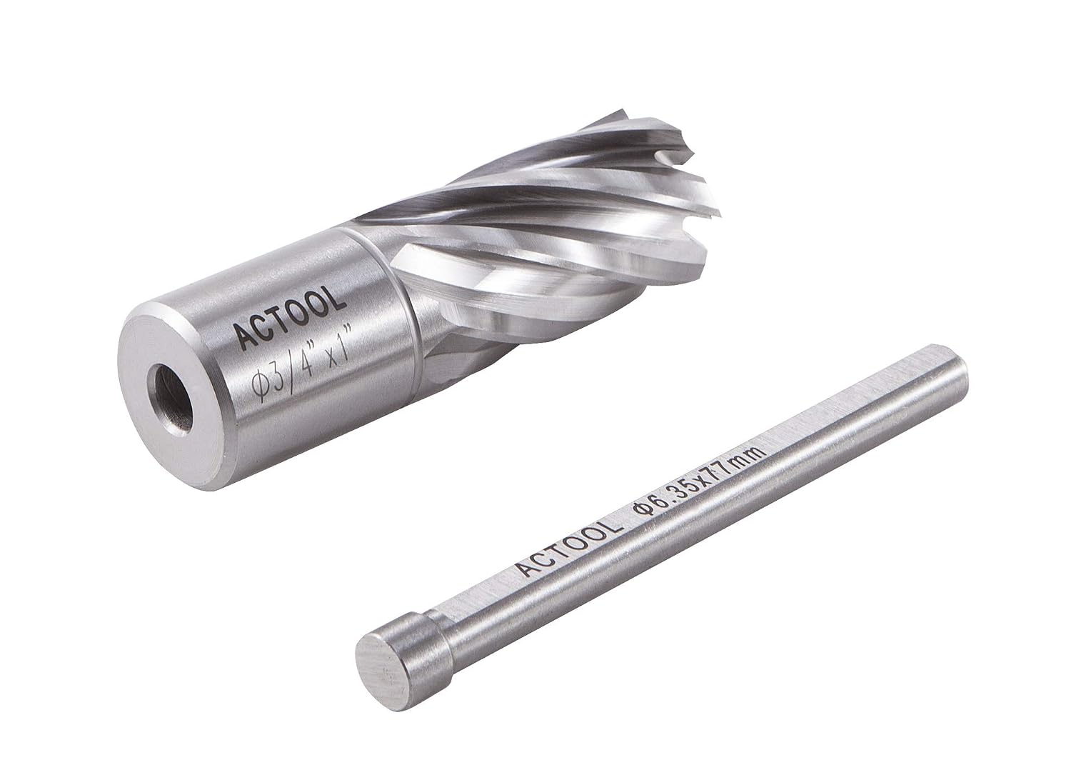 3/4" Diameter × 1" Depth of Cut HSS ANNULAR Cutter with 3/4'' Weldon Shank