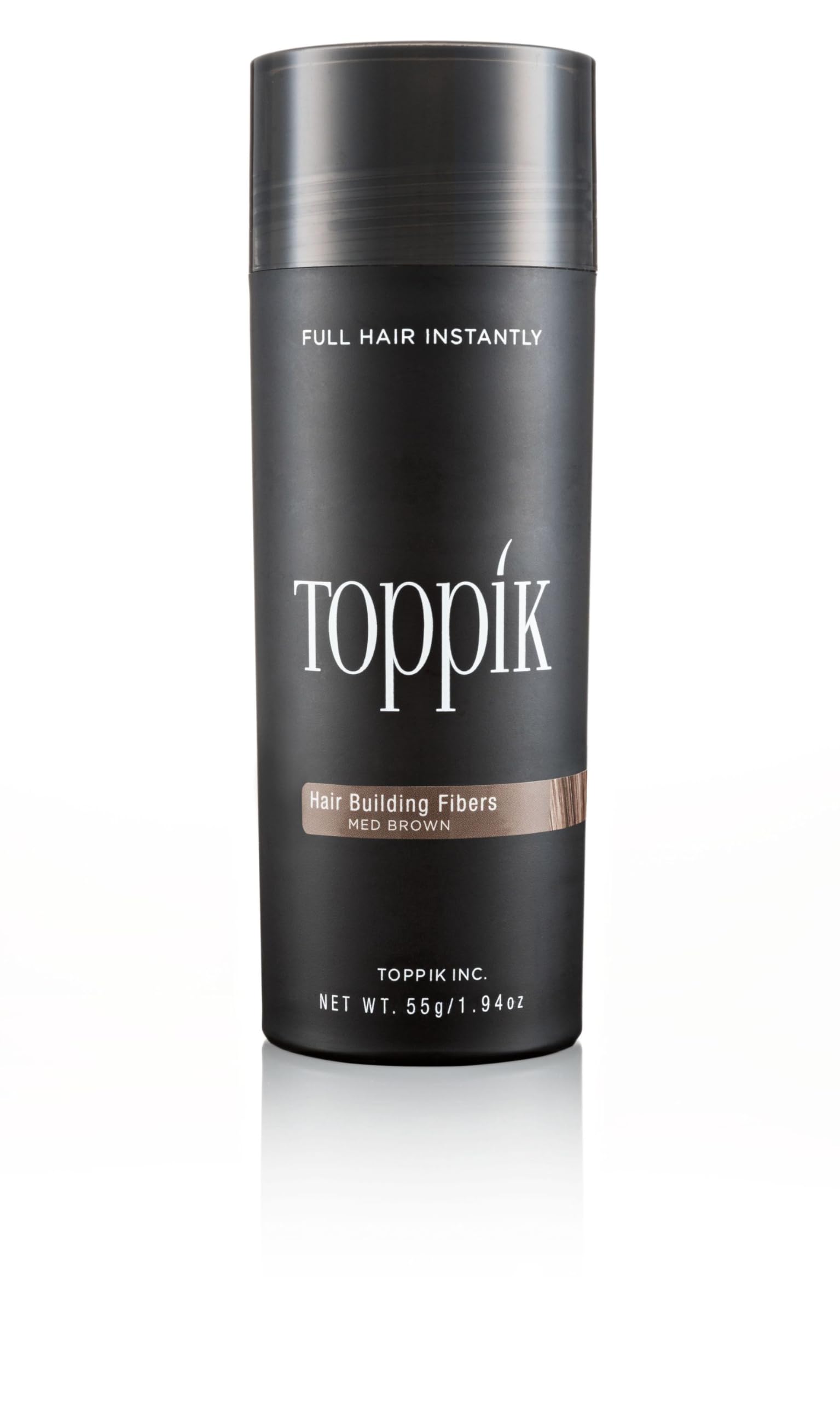 TOPPIK 55 g di fibre per capelli, volumizzante per capelli, colore marrone medio