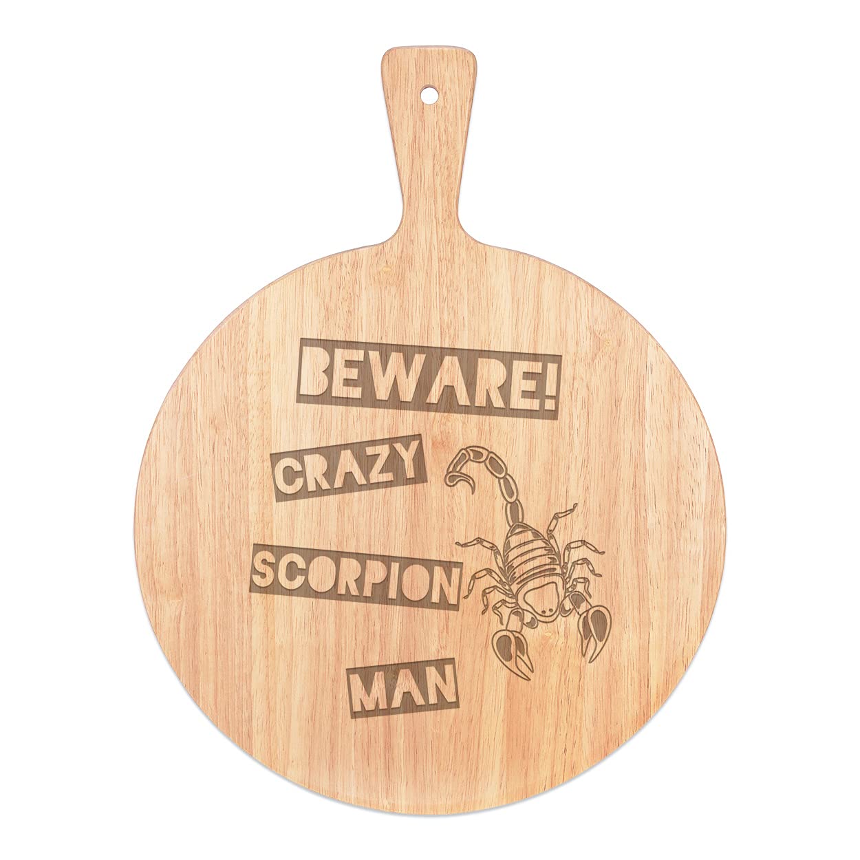 Pizza board Attention Fou Scorpion pour vos soirées conviviales en famille