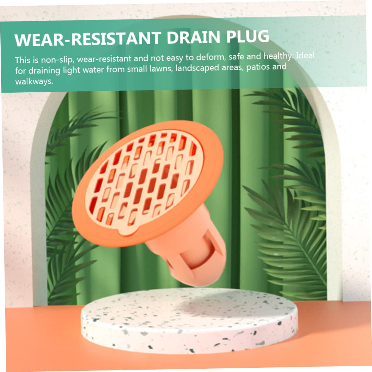 POPETPOP 2Pcs Floor Plug Multi Purpose Shower Drain Backflow Preventers with Seal for Bathroom and Kitchen Use Easy Installation Convenient Drainage