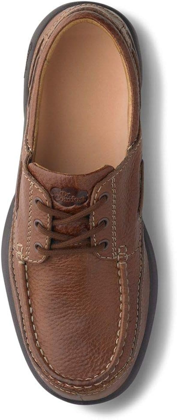Miniatura 5 de Dr. Comfort Patrick - Zapatos náuticos de profundidad extra para hombre, parte superior de cuero, zapatos para diabéticos, Negro -