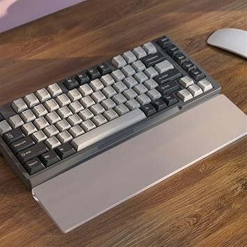 Custom Acrylic Keyboard Wrist Rest, Transparent/Frosted RGB Wrist Pad for Mechanical Keyboard Color Frosted, Size 65%