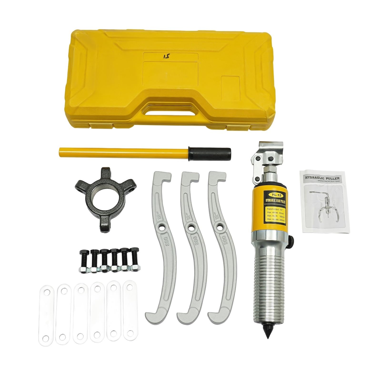 Hydrauliczne Narzędzia Trakcyjne 15T 3 Szczęki 2 Ściągacz Hydrauliczny Łożyska Przekładni Kół Separatory Do Koła Łańcuchowego łAtwa ObsłUga