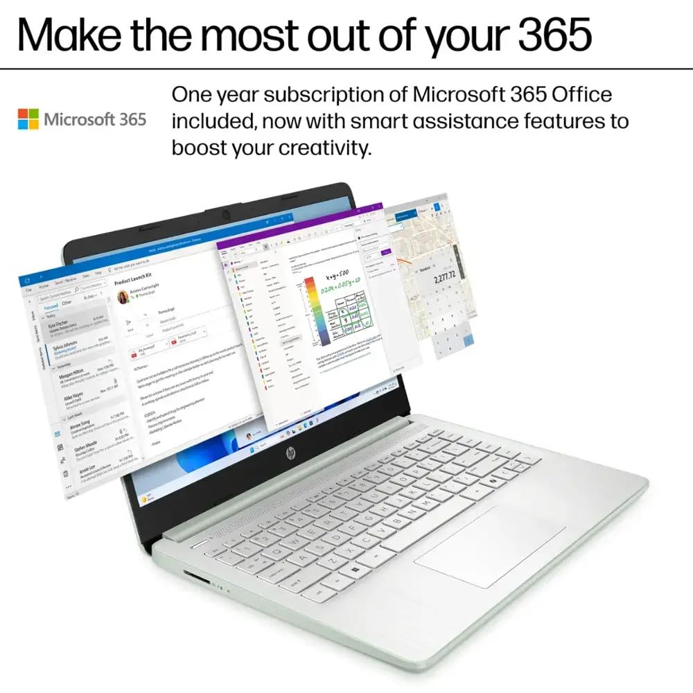 Amazon.com: HP 14 Laptop Ultra Thin & Light, Intel N150 Quad-Core