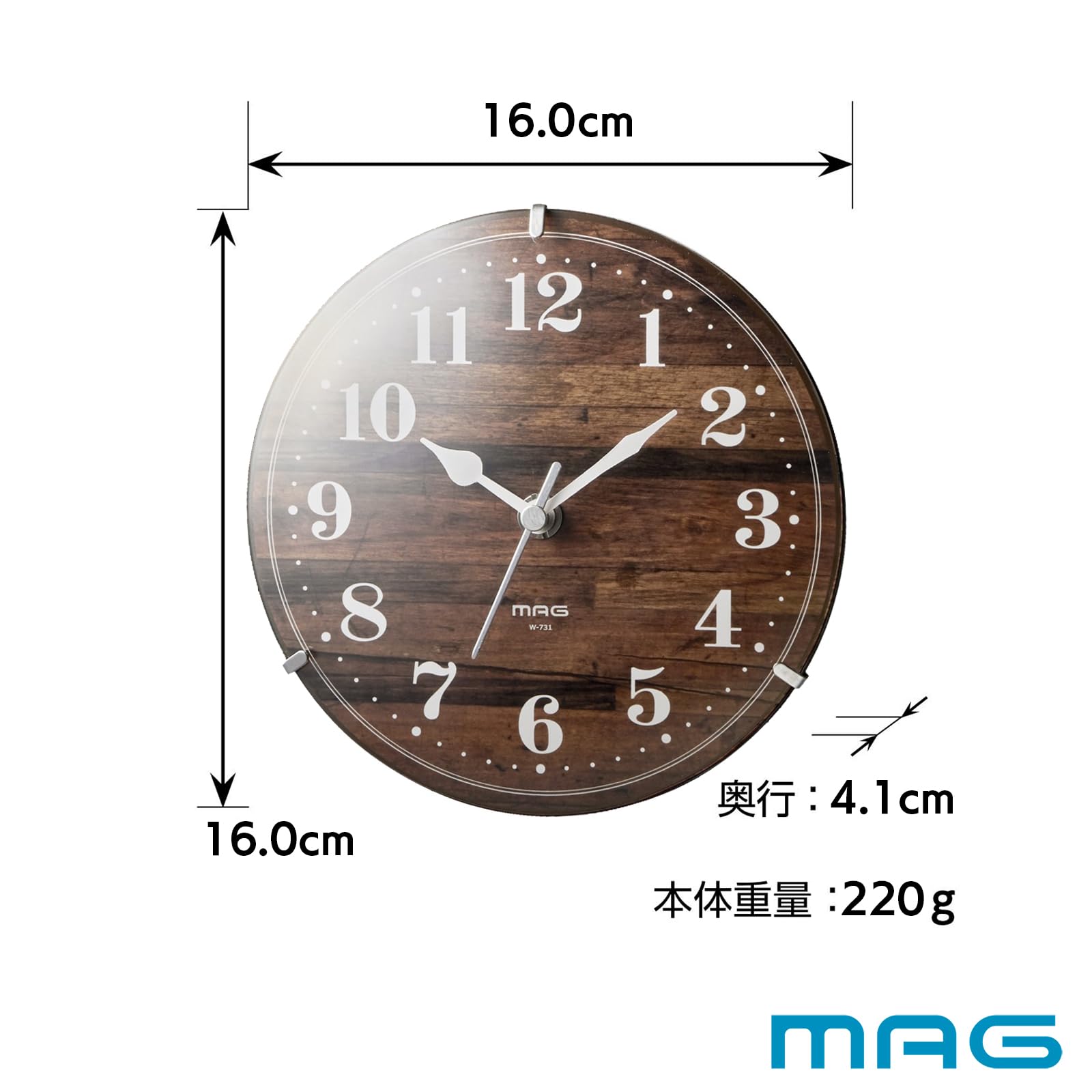 ［お値引き中］月の置き時計 カシオ 電波時計 コンパクト 置時計 アナログ 目覚まし時計 旅行用