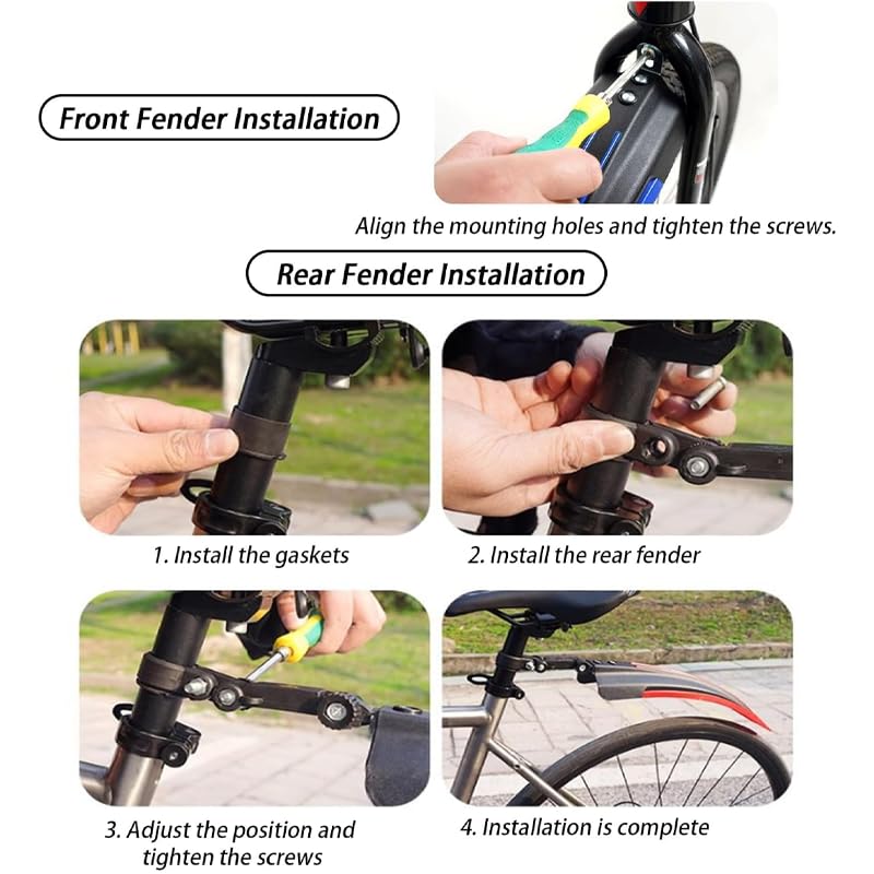 2 Piezas Guardabarros Bicicleta para Giant Revolt X Advanced Pro Road E+, Ciclismo MTB de Montaña, Accesorios Bicicleta Carretera, Delantero y Trasero de Plástico ABS,D