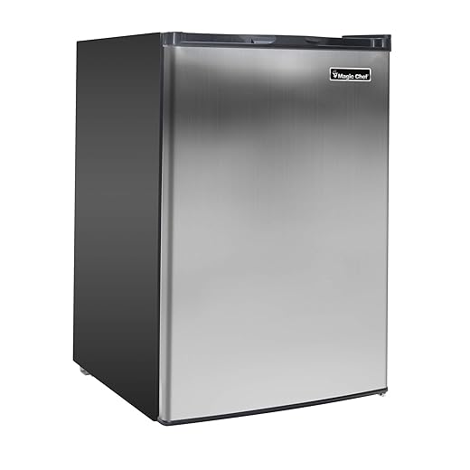 Magic Chef MCUF3S2 3.0 cu. ft. Upright Freezer in Stainless Steel