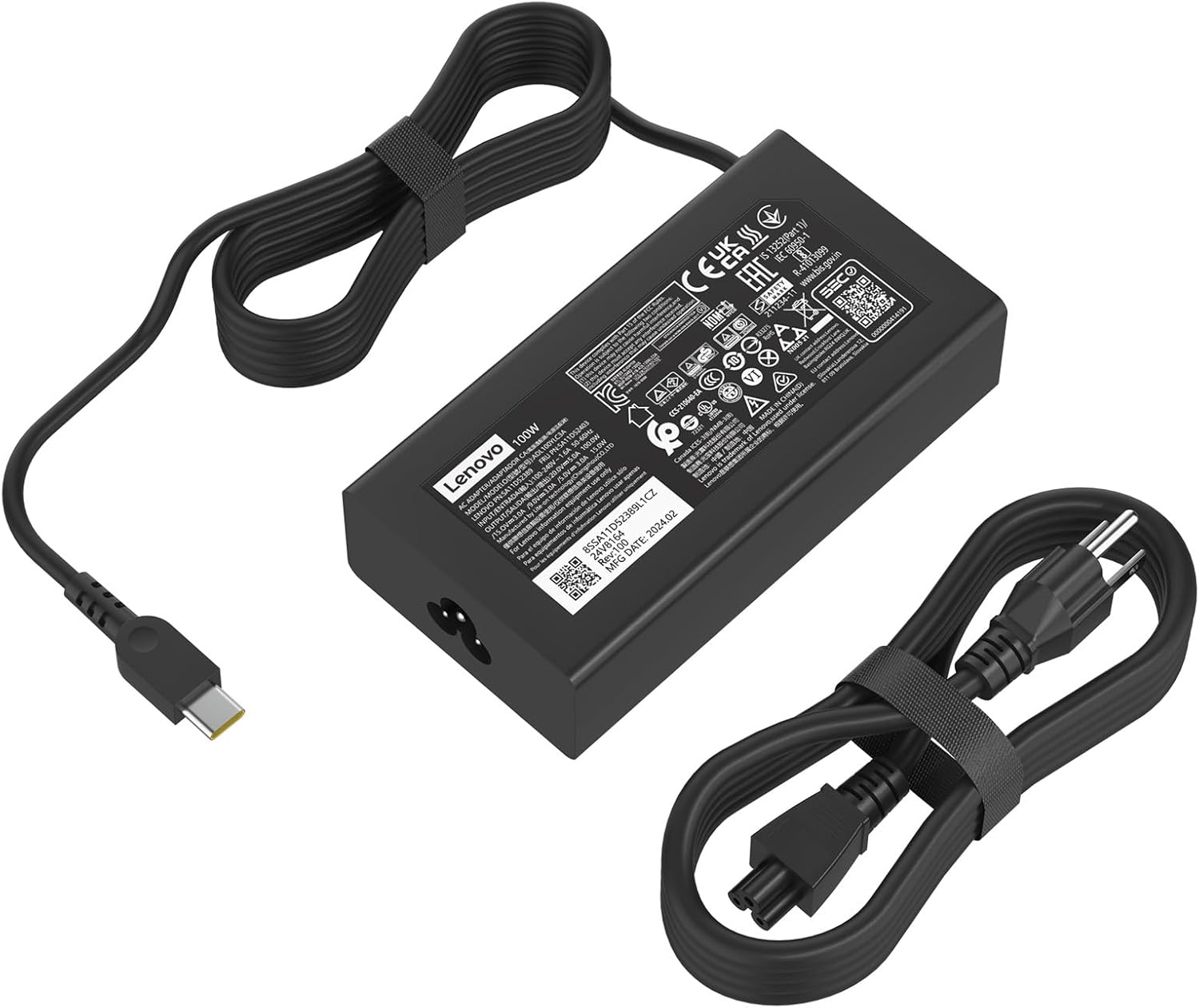 100W 65W USB C Laptop Charger Compatible with Lenovo Yoga 9 ThinkPad 15 16 X280 IdeaPad 5 Pro16 ADL100YLC3A Power Supply Adapter