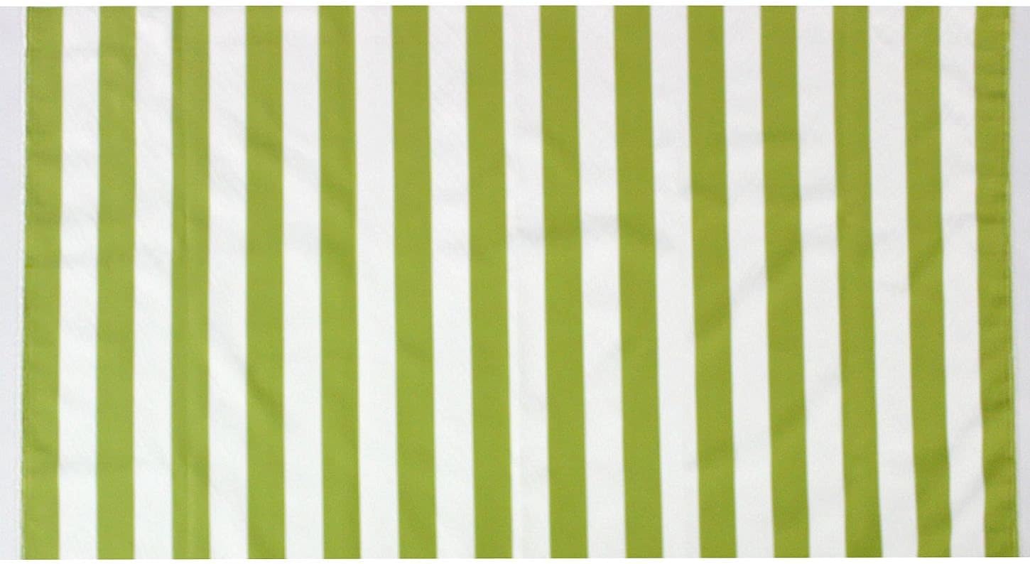 Stripe Canvas Awning Fabric Waterproof Outdoor Fabric 60" (Lime Green/White 5, Yards)