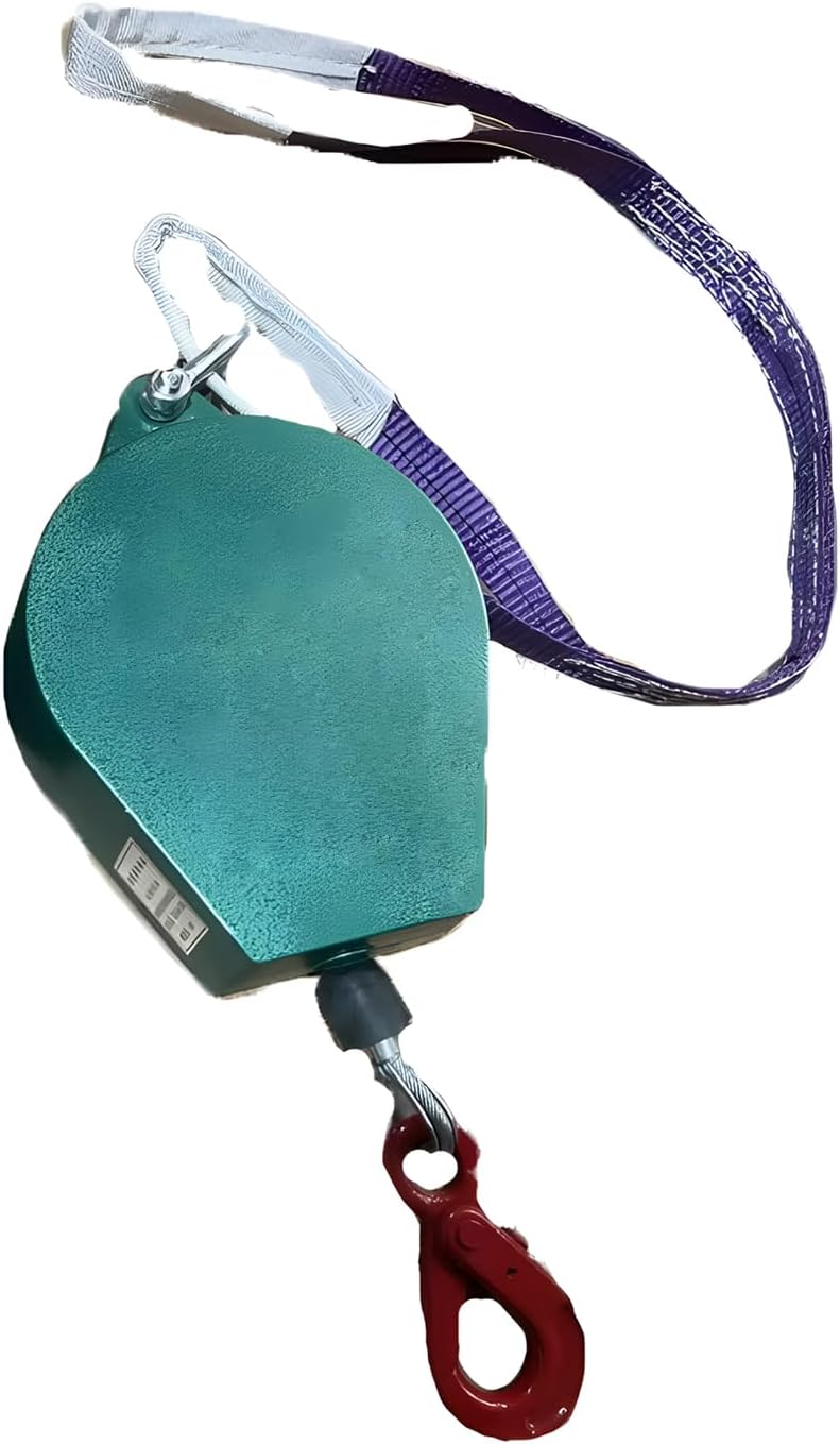 330 Lbs Self-Retractable Fall Arrester, Protecta Fall Protection Gear with Dual Swivels, Alloy Steel Hook
