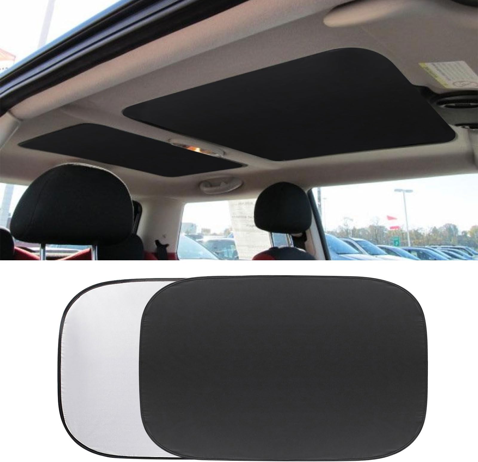 GZSH 2 Pcs Sunroof Sunshade Compatible with Mini Cooper, Mini Clubman, Mini Countryman Sun Visor Blocks Sunlight Heat