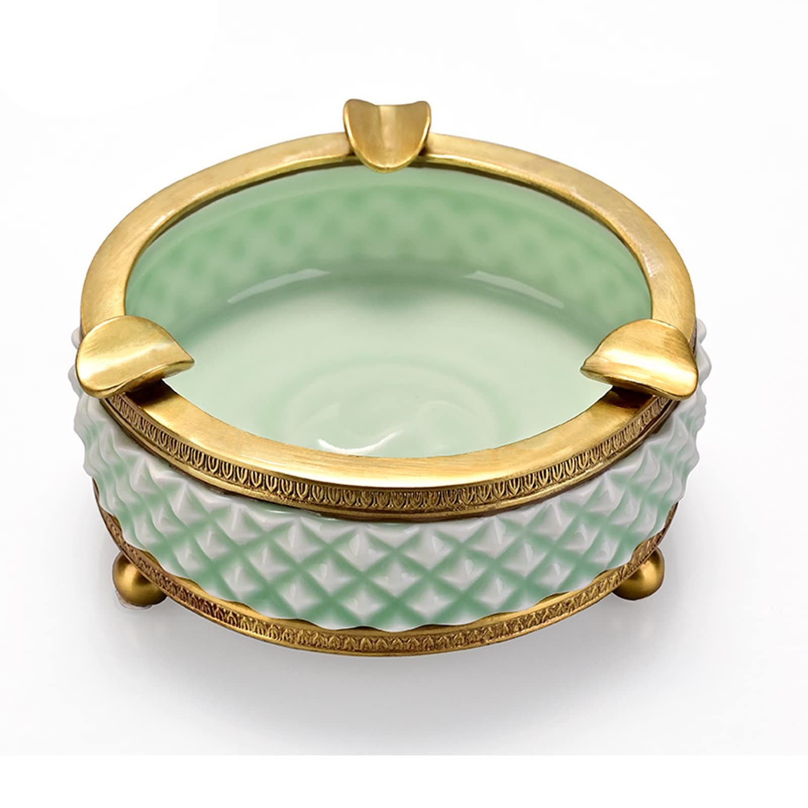 ROHCGHC ashtray, Cigar Light Luxury Ceramic Ash Holder for Smokers, Cigarettes Tray for Outside and Indoor Use