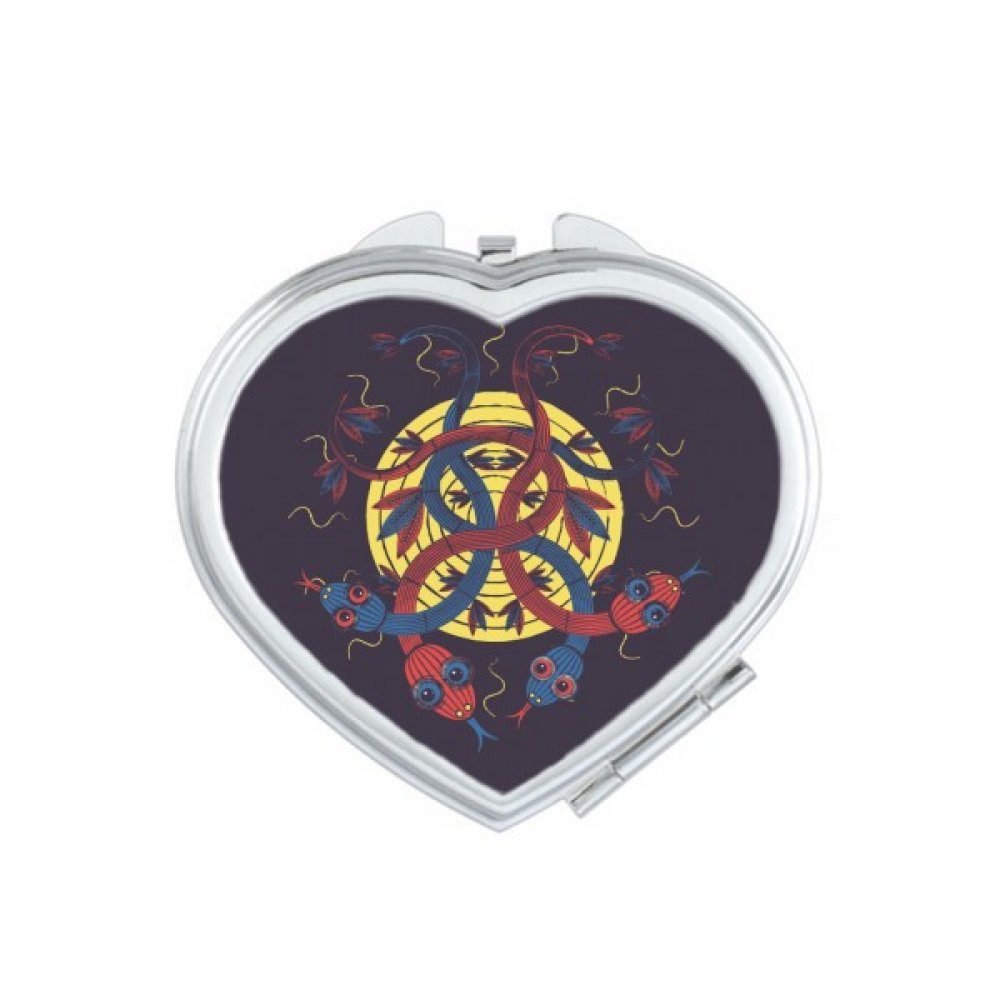 Miroir de poche à la main motif avion rétro cadeau idéal et mignon pour femme