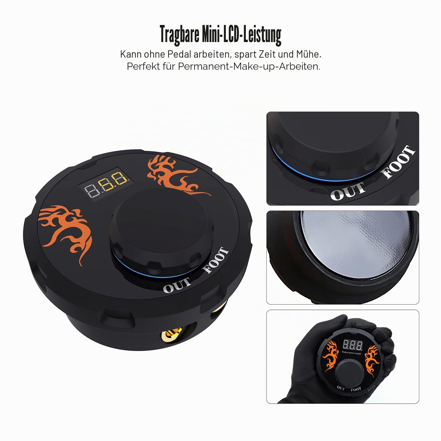 TATELF Rotary Maschine Set Komplett Mit LCD Power Supply 20pcs Patronen nadeln Ink Cups für Künstler