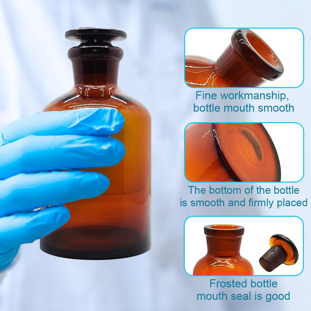 haituoyizhan Braune Glasflasche mit schmaler Öffnung, 30 ml, 60 ml, 125 ml, 2500 ml, 500 ml, 1000 ml, 2500 ml, 30 ml, 1 Stück