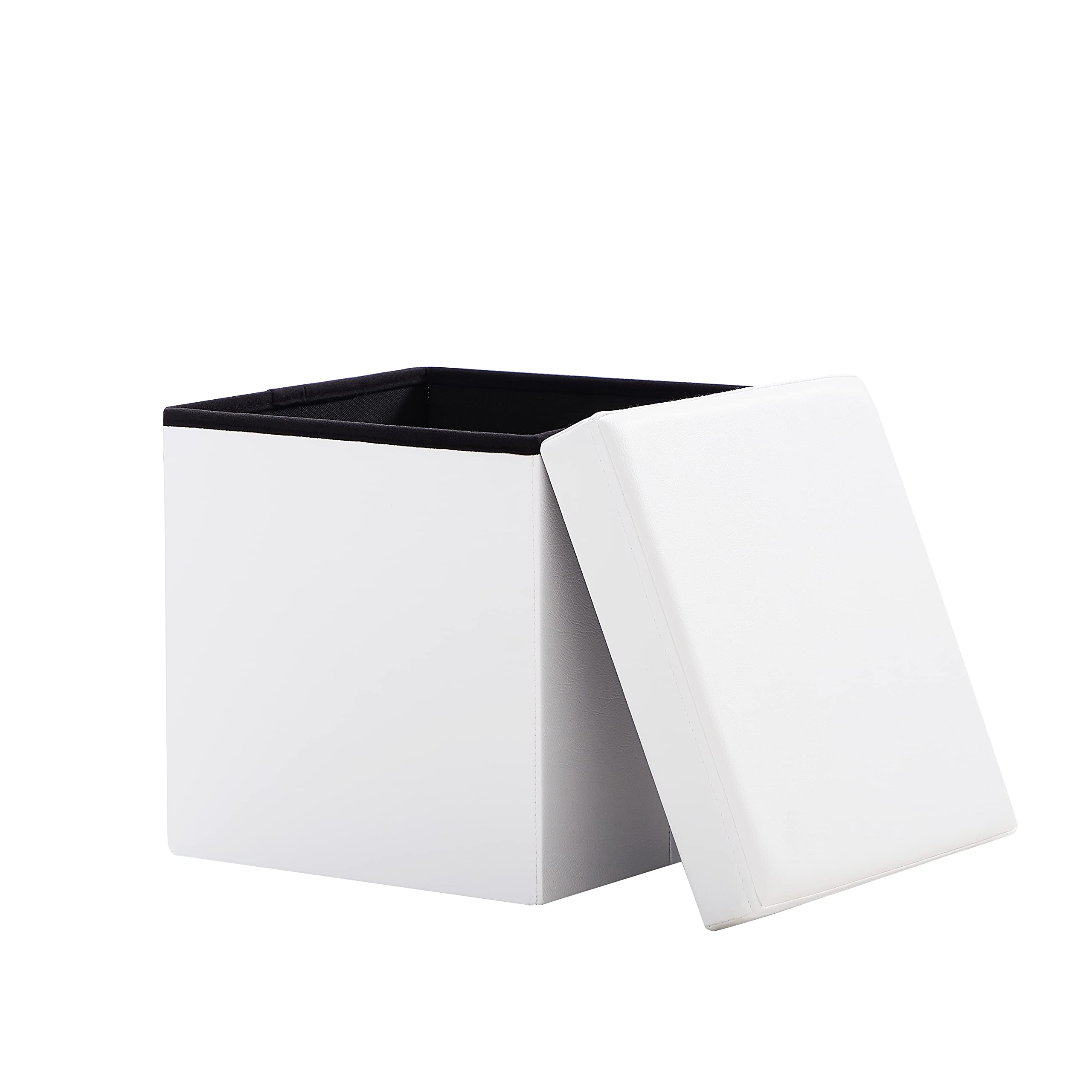Zedelmaier Sitzbank mit Stauraum Sitzhocker,Aufbewahrungsbox, Fußhocker,faltbar belastbar bis 300 kg 76 x 38 x 38 cm,Kunstleder