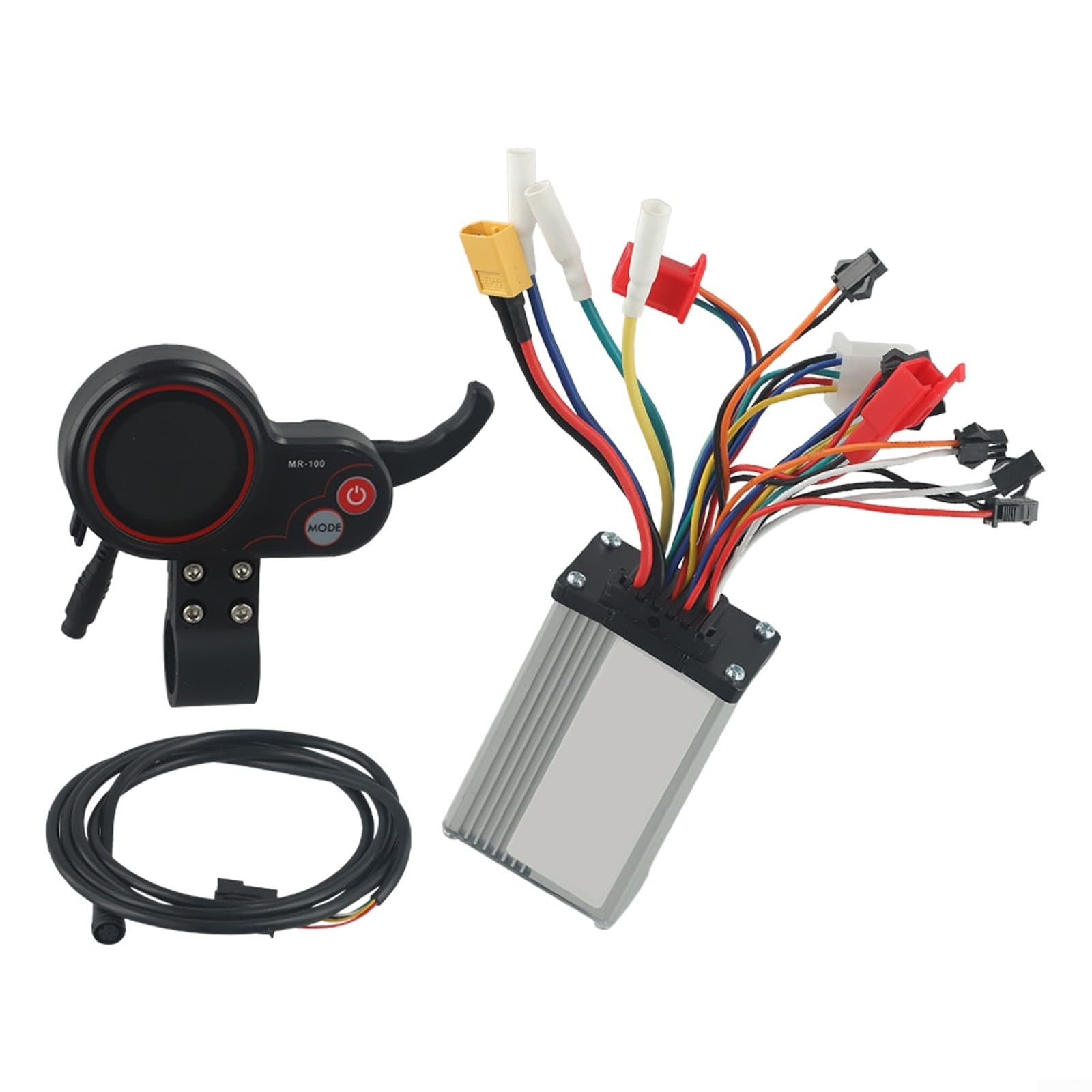 Controller motore con display LCD per scooter elettrico, 500 W, 36 V, 48 V, con pannello di controllo LCD e kit interruttore del cambio (48 V)