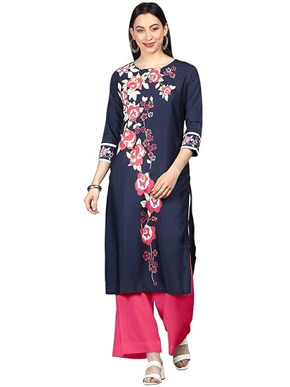 Vaamsi Womens Crepe Regular Kurta
