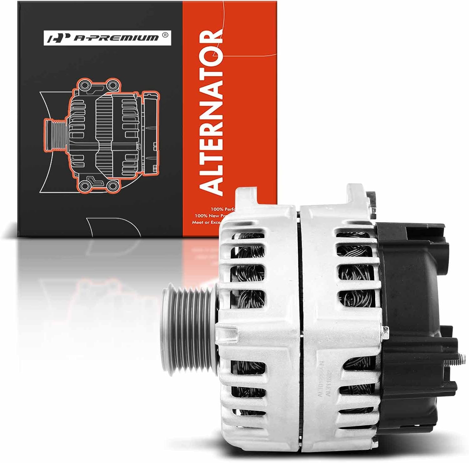 A-Premium Alternator Compatible with Volkswagen Touareg 2011-2012 & Porsche Cayenne 2010, V6 3.6L, 12V 220Amp Clockwise 7-Groove Clutch Pulley, Replace# 03H903023D, 03H903023DX, FG23S028, FGN23S028