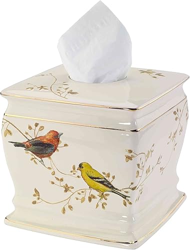 Miniatura 2 de Avanti Linens - Funda para caja de pañuelos, accesorios decorativos de baño, decoración del hogar inspirada en la naturaleza (colección de pájaros