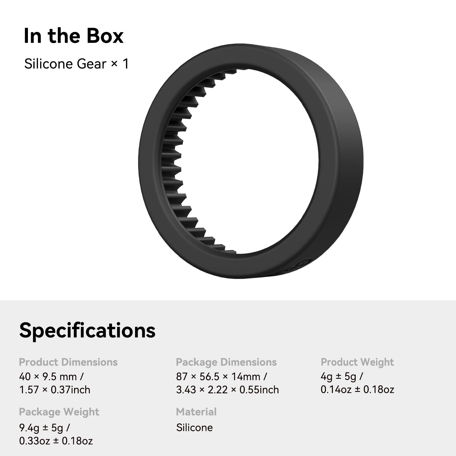 SMALLRIG Engrenage en Silicone pour Follow Focus, Entraîné par Friction Indépendamment, Compatible avec Les Engrenages Standard M0.8-43T, Prenant en Charge Les Objectifs SLR/sans Miroir - 3852