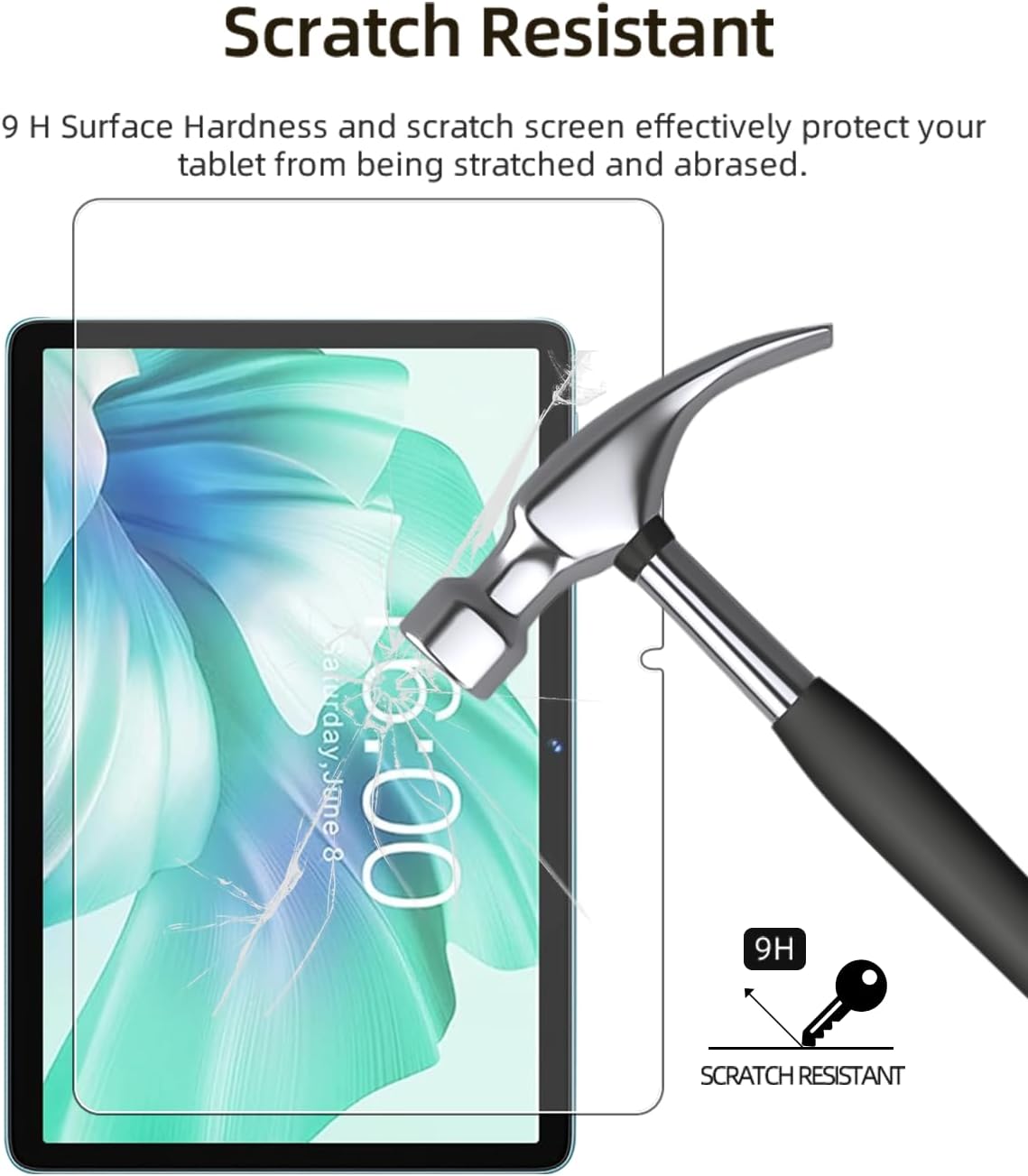 Screen Protector for SKYEGG K11 Android 14 Tablet 10.1 inch 2024,Tempered Glass Film Anti-Scratch High Touch Sensitivity,2 Pack.
