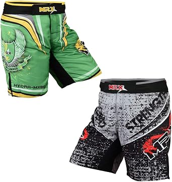 MRX MMA Mens Training Fight Shorts Grappling Stretch Penals Clothing Kickboxing Muay Thai Cage Fighting Short