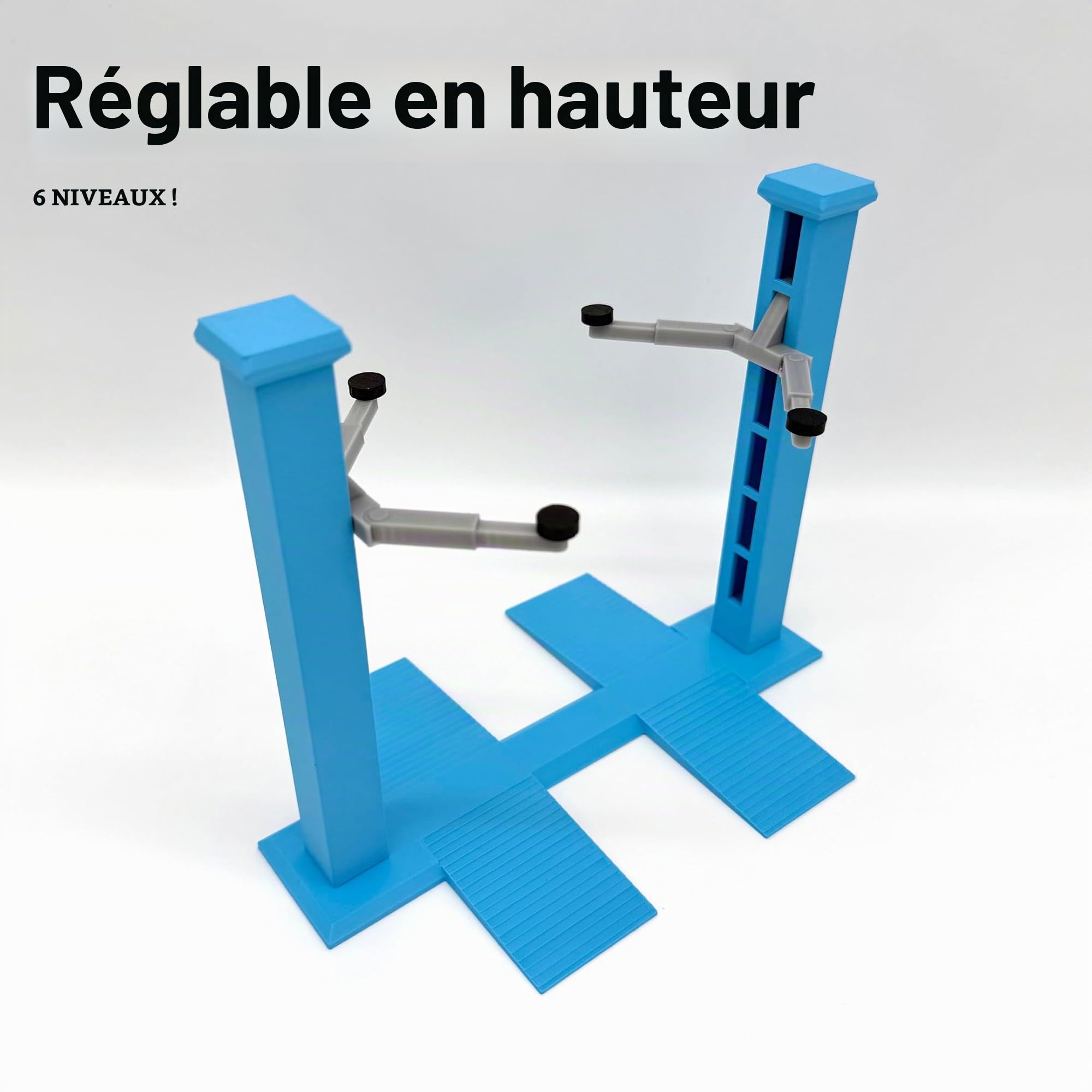 Pont élévateur pour véhicule 1:18 comme kit de construction de voiture modélisme diorama modèle vitrine pour scènes de voiture personnalisées, collections d'affichage et cadeau pour les amateurs