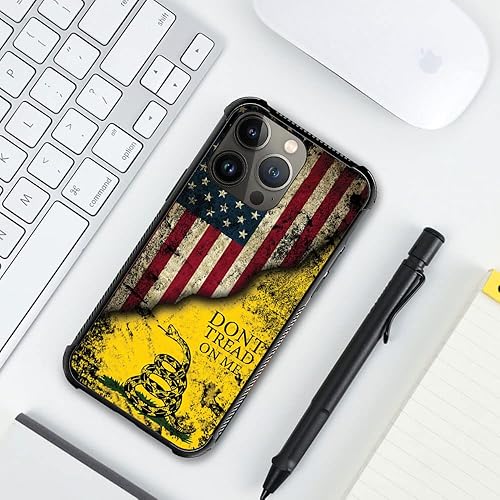 Miniatura 5 de DAIZAG DTOM - Funda compatible con iPhone 14, diseño de bandera estadounidense para iPhone 14, funda de TPU para hombre y mujer, protección a prueba