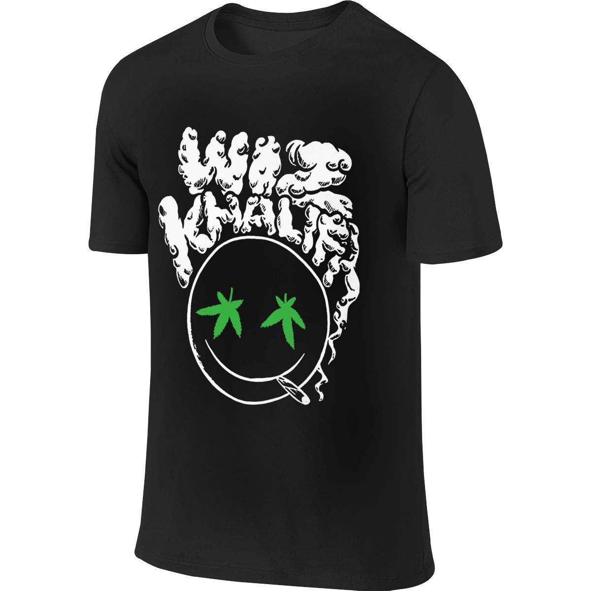 BTVE Wiz Khalifa 'Smokey Smiley' Funny Running Black Shirts