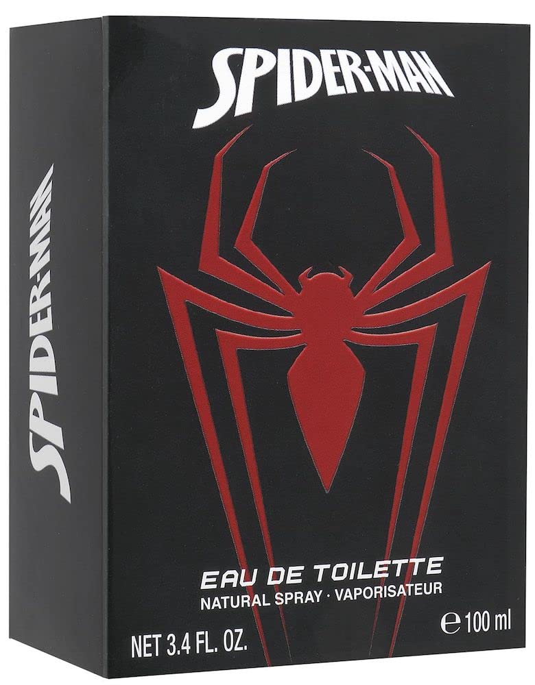 Spiderman - Profumo per bambini in bottiglia di vetro fresco (100 ml) - Regalo Marvel per ragazzi, profumi per bambini e adulti