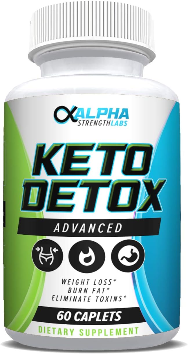 Keto Detox Cleanse Weight Loss - Advanced Colon Cleanser - Flush Excess Waste - Weight Loss Supplement for Women & Men - All-Natural Ingredients - 60 Caplets
